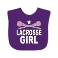 thumbnail image 1 of Inktastic Lacrosse Girl Girls Baby Bib, 1 of 4