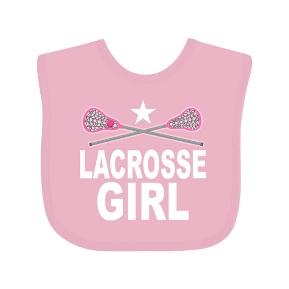 Inktastic Lacrosse Girl Girls Baby Bib
