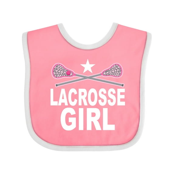 Inktastic Lacrosse Girl Girls Baby Bib