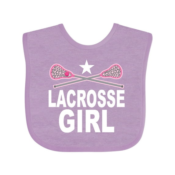 Inktastic Lacrosse Girl Girls Baby Bib