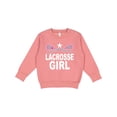 thumbnail image 1 of Inktastic Lacrosse Girl Toddler Sweatshirt, 1 of 4