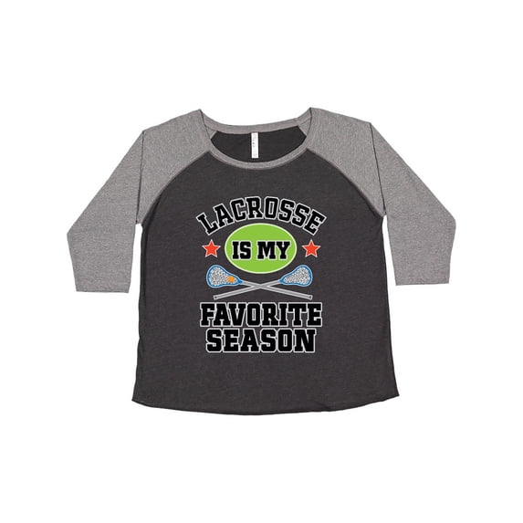 Inktastic Lacrosse Is My Favorite Season Women's Plus Size T-Shirt