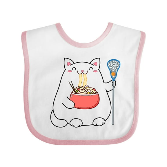Inktastic Lacrosse Player Coach Funny Boys or Girls Baby Bib