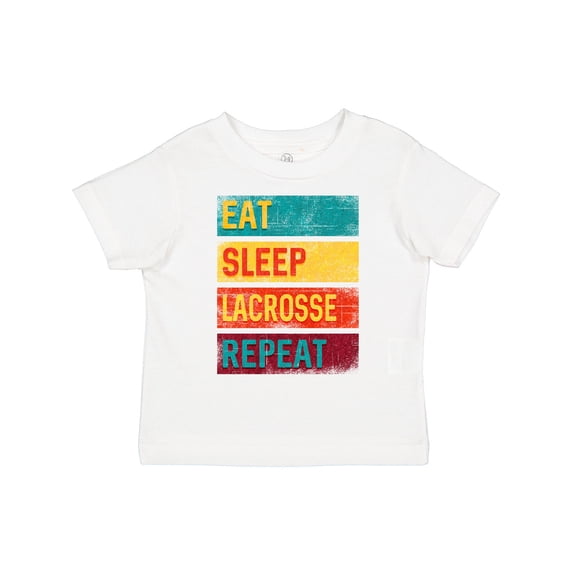 Inktastic Lacrosse Player Eat Sleep Lacrosse Repeat Boys or Girls Toddler T-Shirt