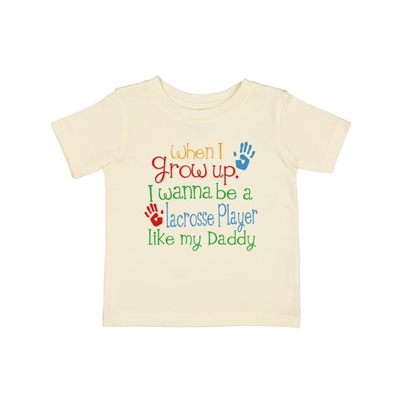 Inktastic Lacrosse Player Like Daddy Boys or Girls Baby T-Shirt