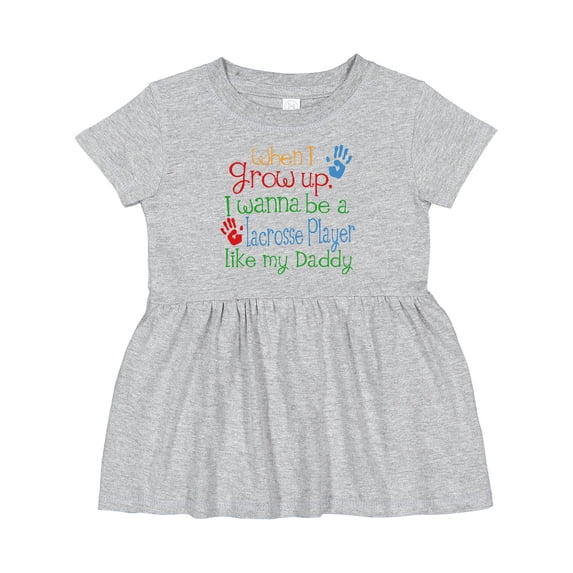 Inktastic Lacrosse Player Like Daddy Girls Baby Dress