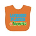 thumbnail image 1 of Inktastic Lacrosse Player in Training Boys or Girls Baby Bib, 1 of 4