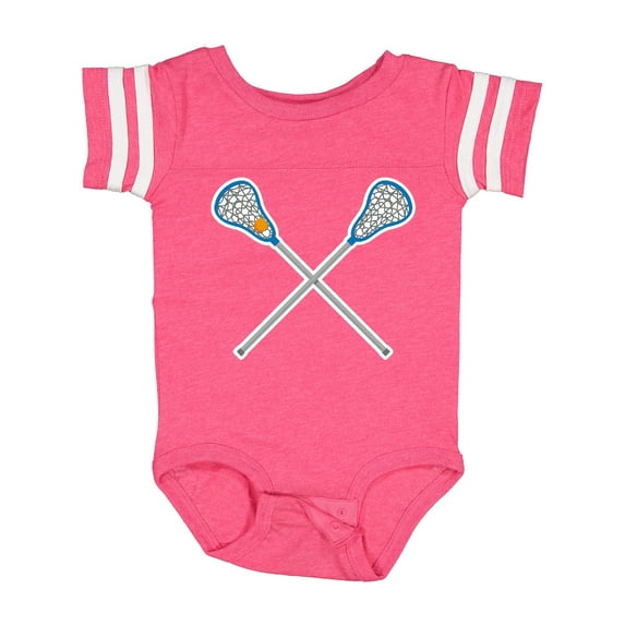Inktastic Lacrosse Sticks Future Player Boys or Girls Baby Bodysuit