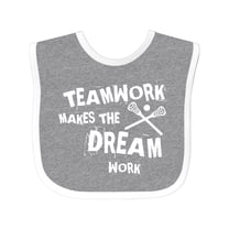 Inktastic Lacrosse Teamwork Boys or Girls Baby Bib