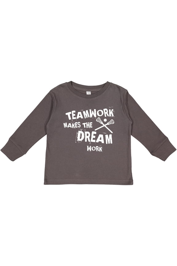 Lacrosse Teamwork Boys or Girls Long Sleeve Toddler T-Shirt
