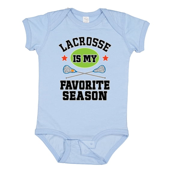 Inktastic Lacrosse is My Favorite Season Boys or Girls Baby Bodysuit