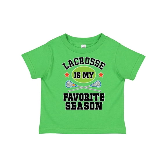 Inktastic Lacrosse is My Favorite Season Boys or Girls Toddler T-Shirt