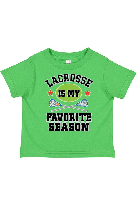Lacrosse is My Favorite Season Boys or Girls Toddler T-Shirt