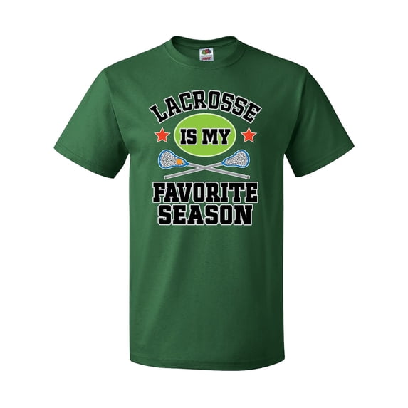 Inktastic Lacrosse is My Favorite Season T-Shirt
