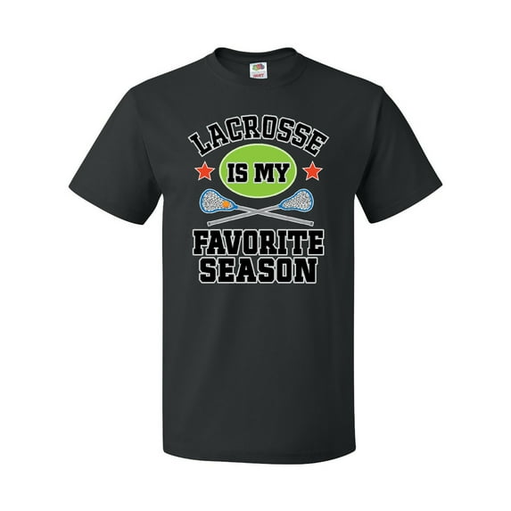 Inktastic Lacrosse is My Favorite Season T-Shirt