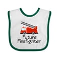 thumbnail image 1 of Inktastic Ladder Truck Future Firefighter Boys or Girls Baby Bib, 1 of 4