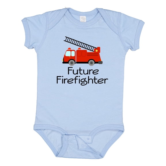 Inktastic Ladder Truck Future Firefighter Boys or Girls Baby Bodysuit