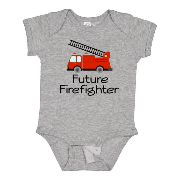 Inktastic Ladder Truck Future Firefighter Boys or Girls Baby Bodysuit