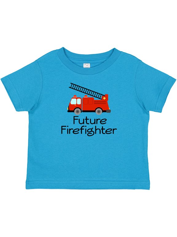 Ladder Truck Future Firefighter Boys or Girls Baby T-Shirt