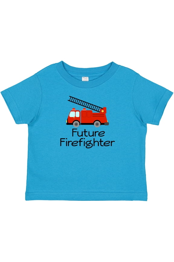 Ladder Truck Future Firefighter Boys or Girls Baby T-Shirt