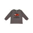 thumbnail image 1 of Inktastic Ladder Truck Future Firefighter Boys or Girls Long Sleeve Toddler T-Shirt, 1 of 5