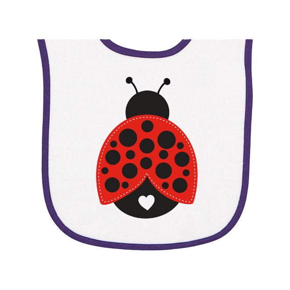 Inktastic Lady Bug Baby Terry Cloth Bib