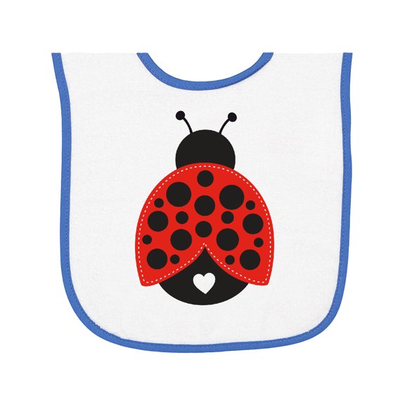 Inktastic Lady Bug Baby Terry Cloth Bib