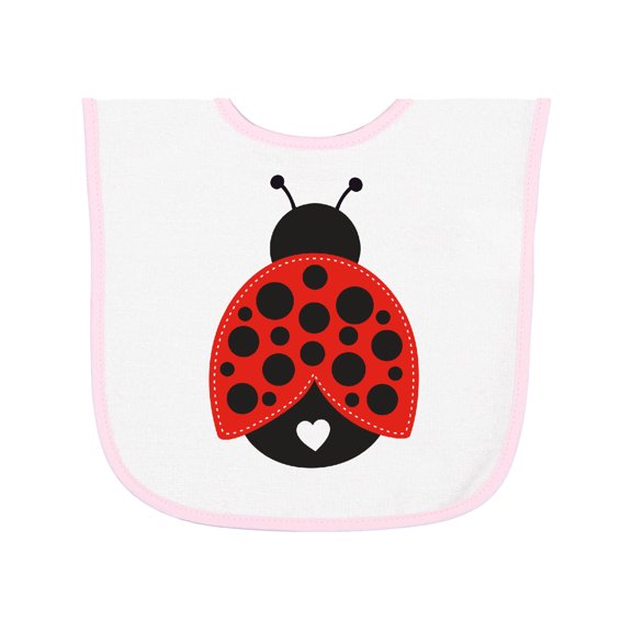 Inktastic Lady Bug Baby Terry Cloth Bib