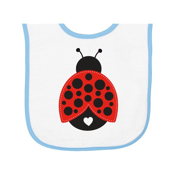 Inktastic Lady Bug Baby Terry Cloth Bib