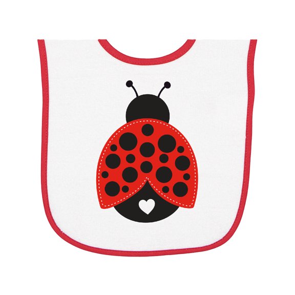 Inktastic Lady Bug Baby Terry Cloth Bib