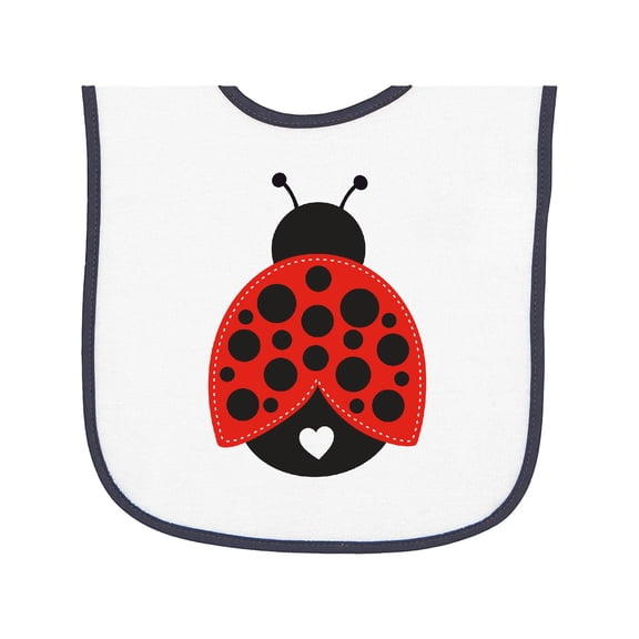 Inktastic Lady Bug Baby Terry Cloth Bib