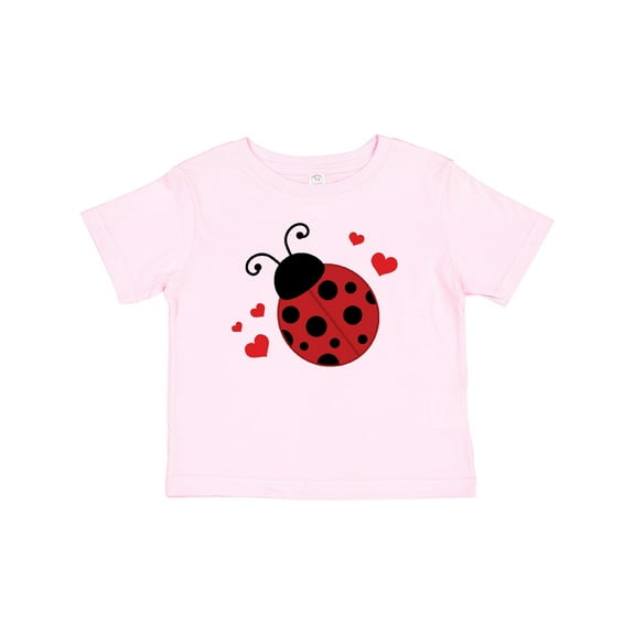 Inktastic Lady Bug and Hearts Girls Baby T-Shirt