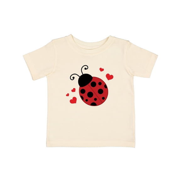 Inktastic Lady Bug and Hearts Girls Baby T-Shirt