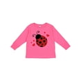thumbnail image 1 of Inktastic Lady Bug and Hearts Girls Long Sleeve Toddler T-Shirt, 1 of 5