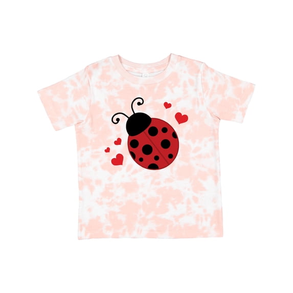 Inktastic Lady Bug and Hearts Girls Toddler T-Shirt