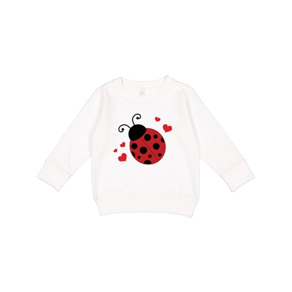 Inktastic Lady Bug and Hearts Toddler Sweatshirt