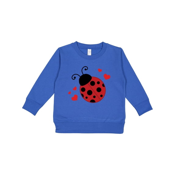 Inktastic Lady Bug and Hearts Toddler Sweatshirt