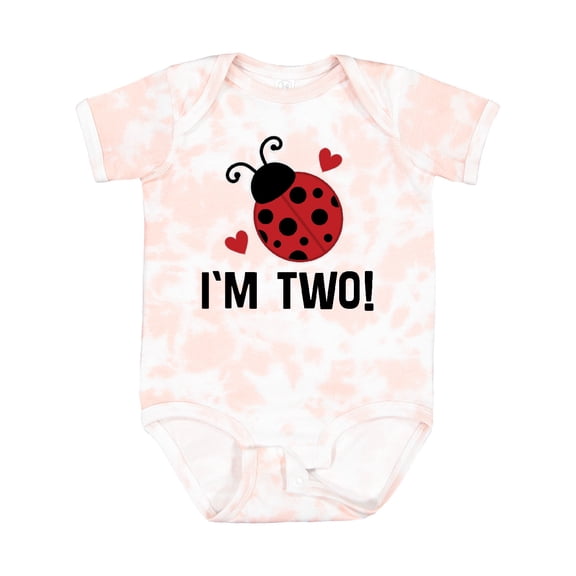 Inktastic Ladybug 2nd Birthday Cute 2 Year Old Girls Baby Bodysuit