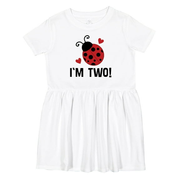 Inktastic Ladybug 2nd Birthday Cute 2 Year Old Girls Toddler Dress