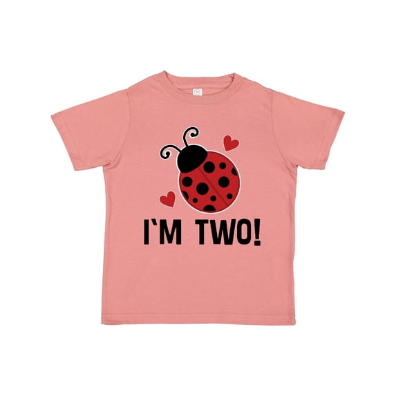 Inktastic Ladybug 2nd Birthday Cute 2 Year Old Girls Toddler T-Shirt