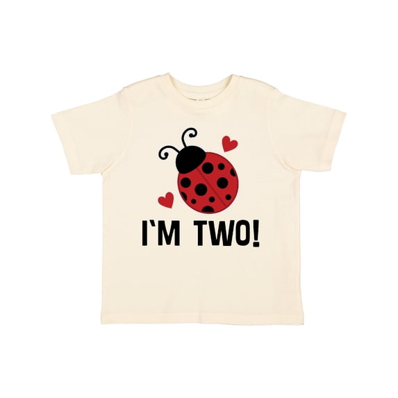 Inktastic Ladybug 2nd Birthday Cute 2 Year Old Girls Toddler T-Shirt