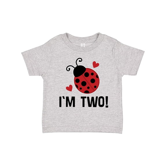 Inktastic Ladybug 2nd Birthday Cute 2 Year Old Girls Toddler T-Shirt