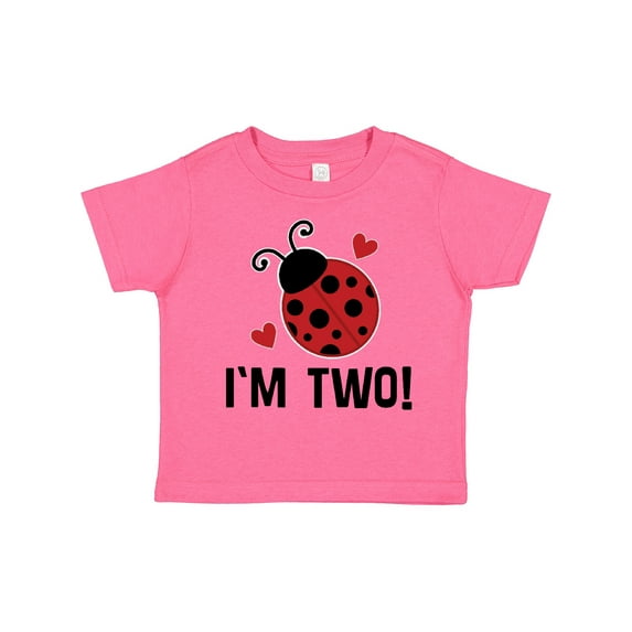 Inktastic Ladybug 2nd Birthday Cute 2 Year Old Girls Toddler T-Shirt