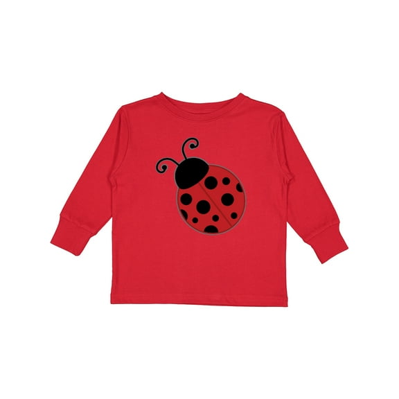 Inktastic Ladybug Boys or Girls Long Sleeve Toddler T-Shirt