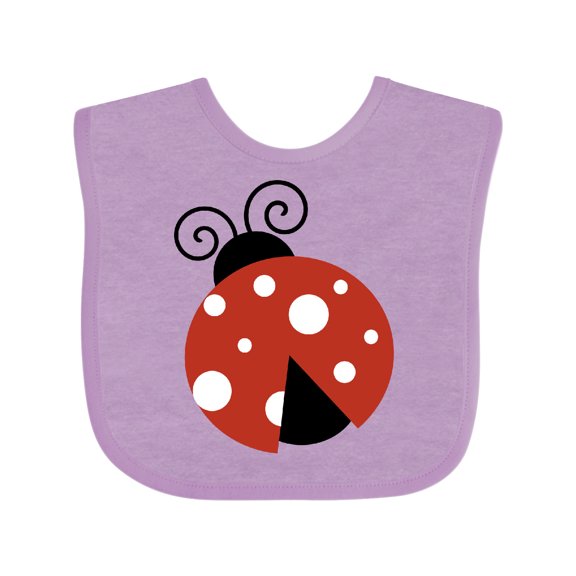 Inktastic Ladybug, Cute Ladybug, Red Ladybug, Ladybird Girls Baby Bib