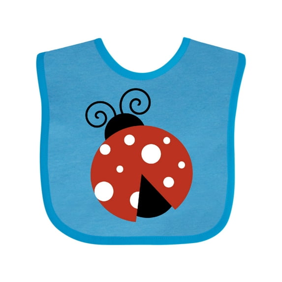 Inktastic Ladybug, Cute Ladybug, Red Ladybug, Ladybird Girls Baby Bib