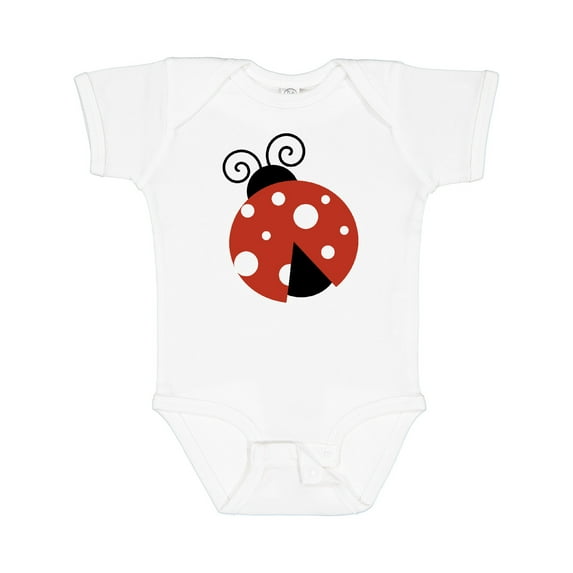 Inktastic Ladybug, Cute Ladybug, Red Ladybug, Ladybird Girls Baby Bodysuit