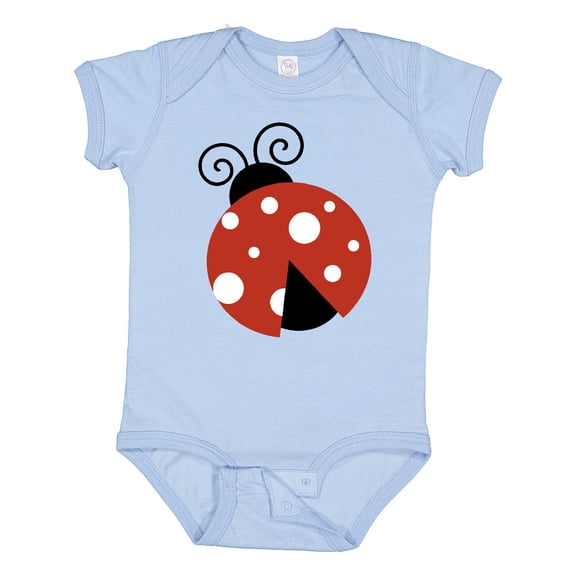 Inktastic Ladybug, Cute Ladybug, Red Ladybug, Ladybird Girls Baby Bodysuit