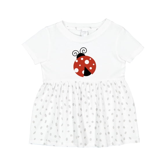 Inktastic Ladybug, Cute Ladybug, Red Ladybug, Ladybird Girls Baby Dress