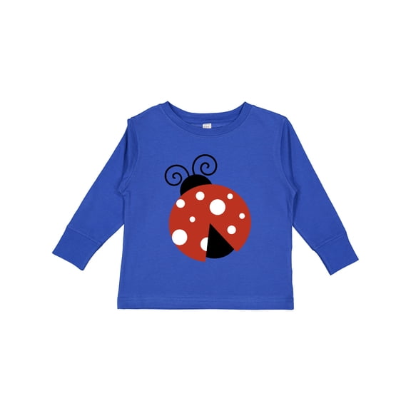 Inktastic Ladybug, Cute Ladybug, Red Ladybug, Ladybird Girls Long Sleeve Toddler T-Shirt
